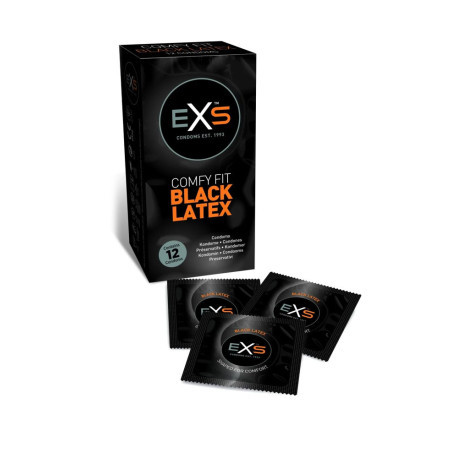 Préservatifs ''Black Latex'' - EXS - x12